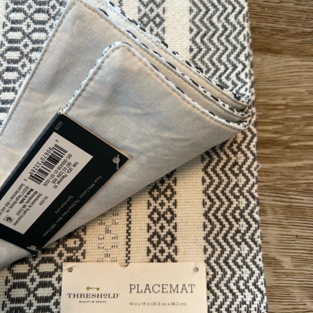 4 NWT Threshold Holiday Placemats from 2017